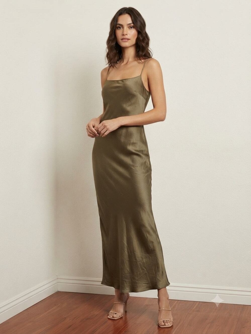 New Caara moss green slip size medium few Moda